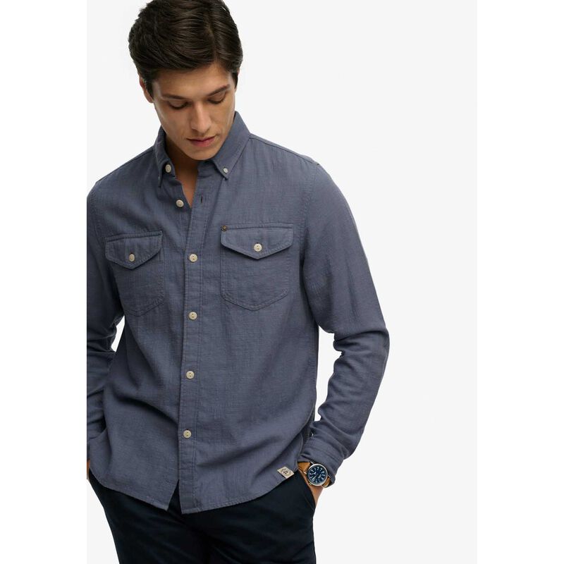 Superdry Merchant Lite Long Sleeve Shirt image number 2